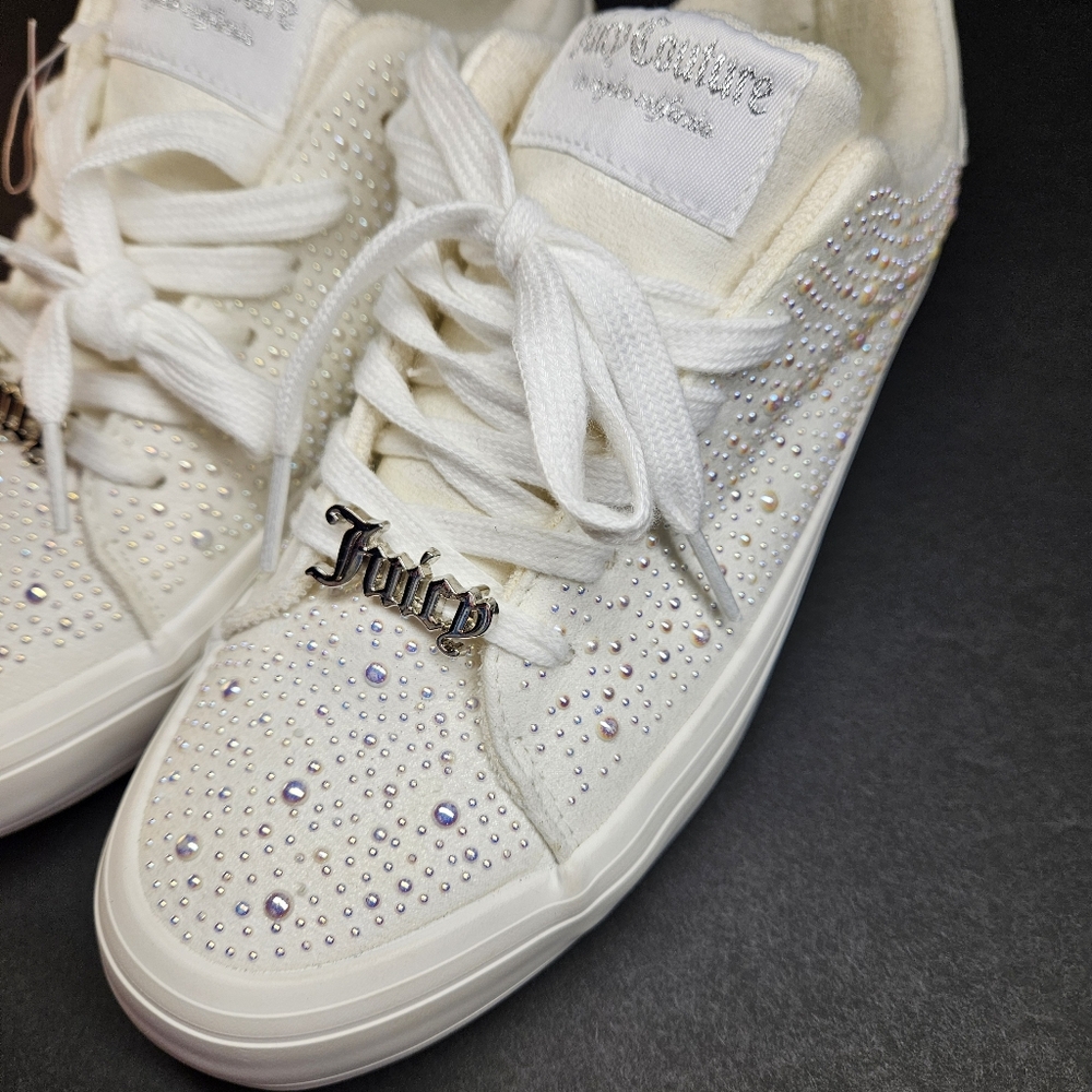 Juicy Couture Alanis Bdazzled Pearl Platform Women’s Sneaker - Picture 9 of 11